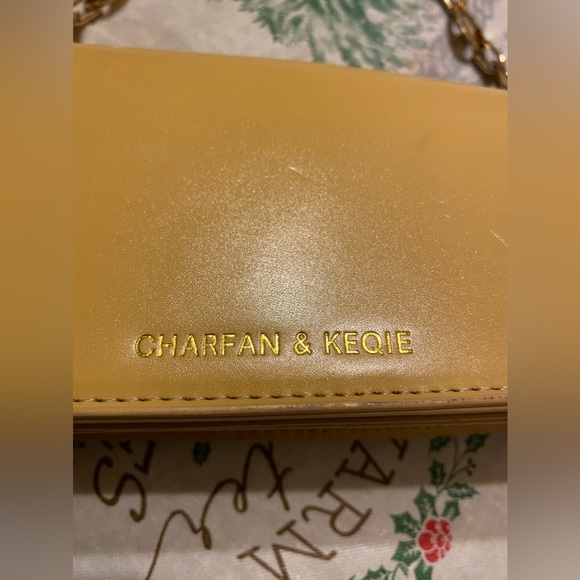 charfan & kequie | Bags | Light Mustard Tan Asymmetrical W Gold Short ...